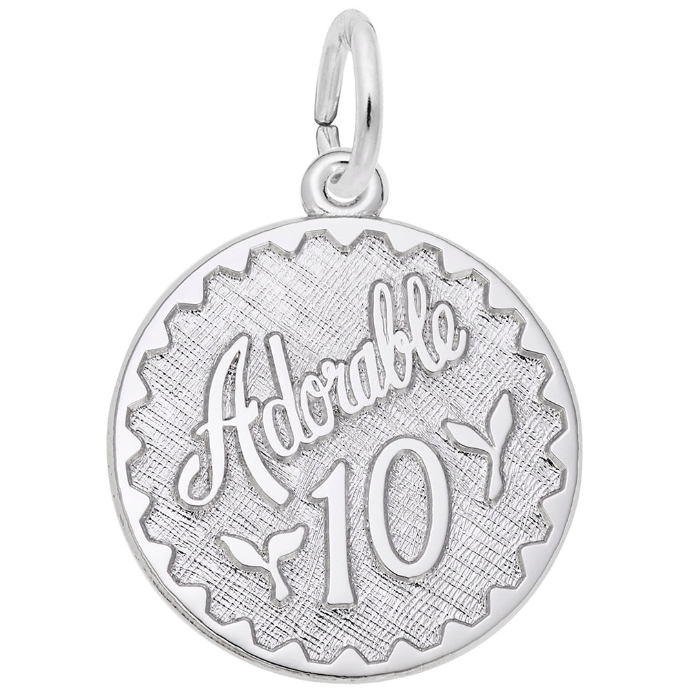 Adorable Ten Disc Charm - Unique Customizable Jewelry Accessory 4250