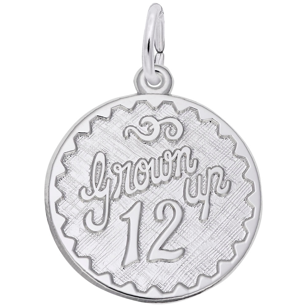 Grown-Up Twelve Disc Charm - Elegant Personalized Jewelry Gift 4252