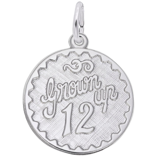 Grown-Up Twelve Disc Charm - Elegant Personalized Jewelry Gift 4252