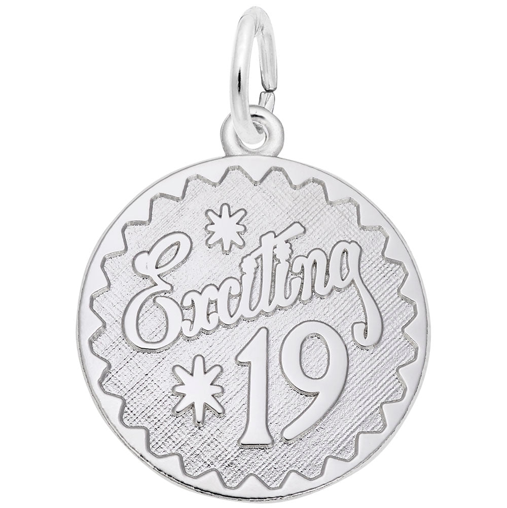 Exciting Nineteen Disc Charm - Unique Personalized Jewelry Gift 4259
