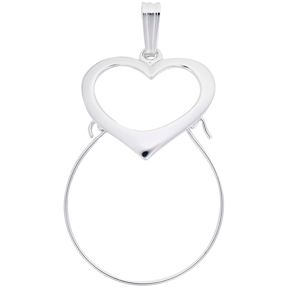 Heart Charm Holder for Personalized Jewelry - Rembrandt Charms 0060