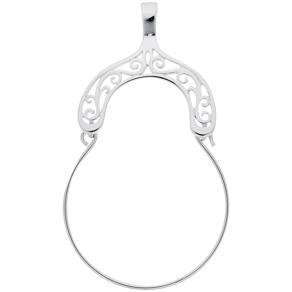 Elegant Filigree Arch Charm Holder for Personalized Jewelry 0061
