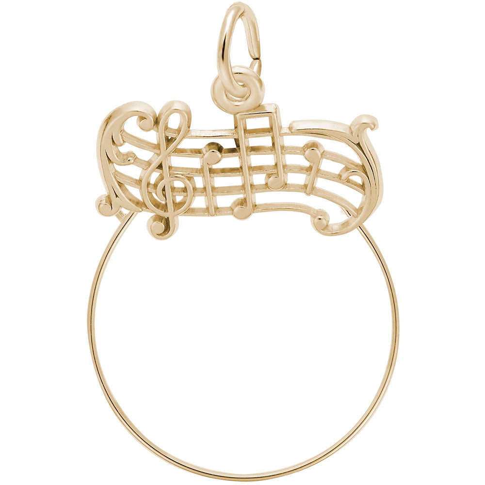 Music Staff Charm - Elegant Musical Note Jewelry for Musicians 0263