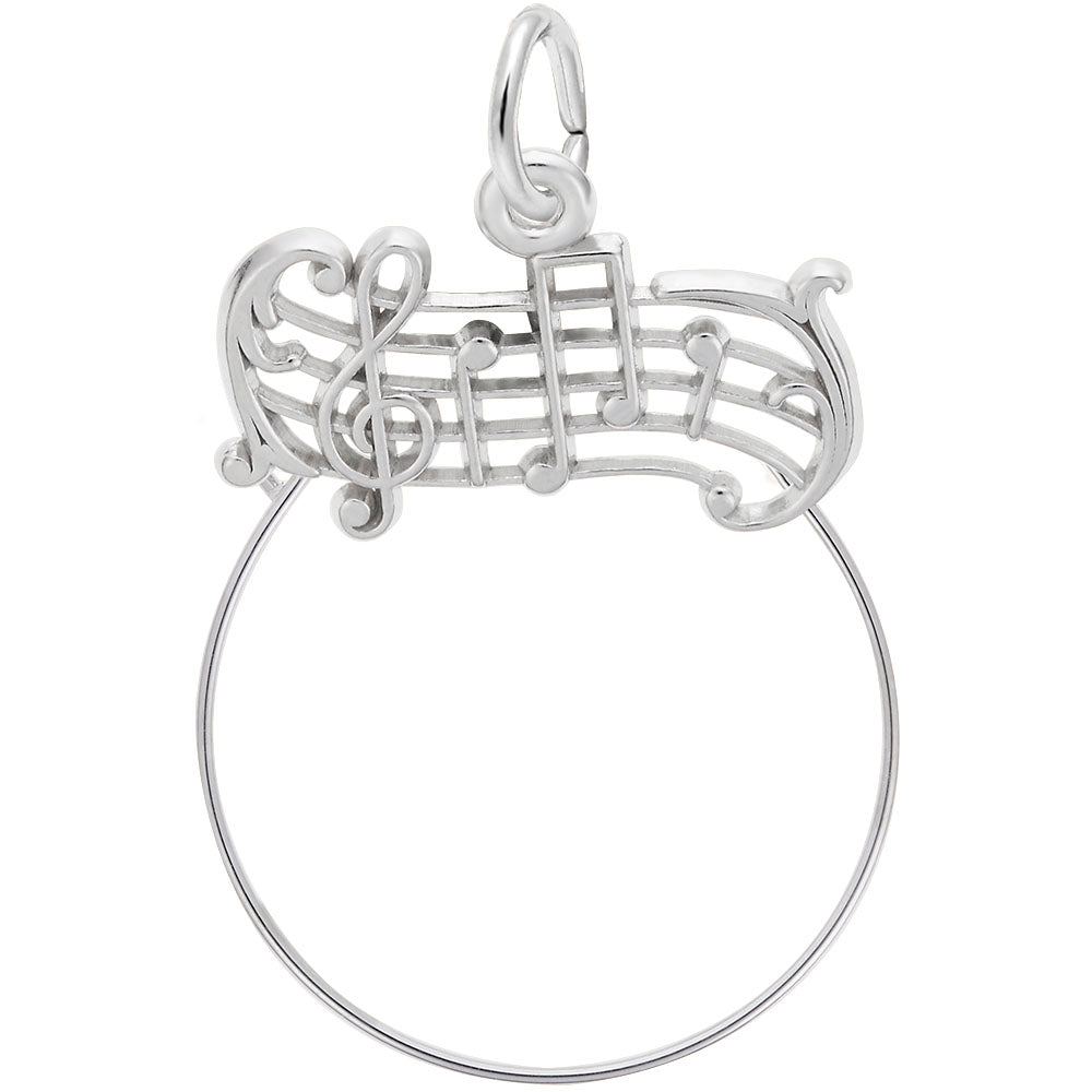 Music Staff Charm - Elegant Musical Note Jewelry for Musicians 0263