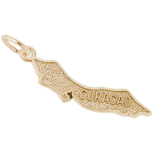 Curacao Map Charm - Unique Travel Souvenir for Island Lovers 4366