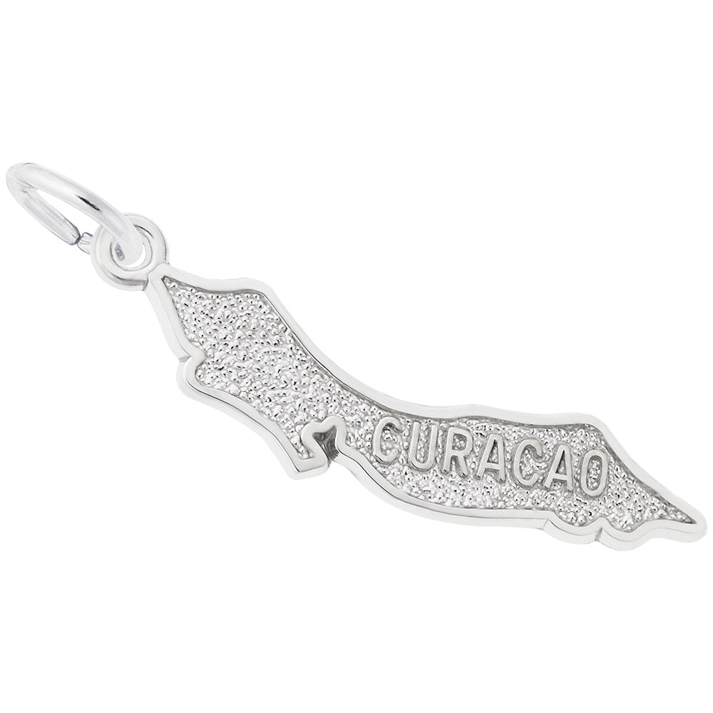 Curacao Map Charm - Unique Travel Souvenir for Island Lovers 4366
