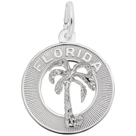 Florida Palm Tree Ring Charm