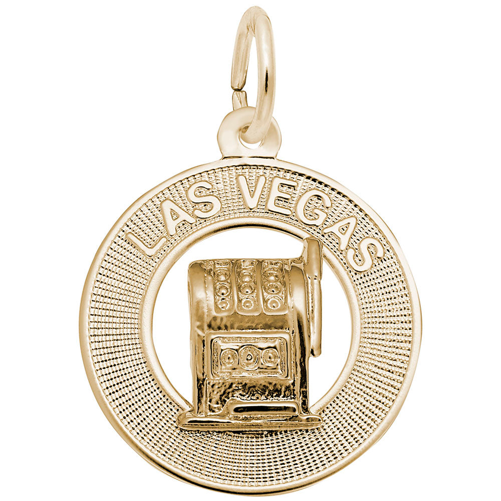 Las Vegas Slot Machine Ring Charm - Travel Souvenir Jewelry 4414