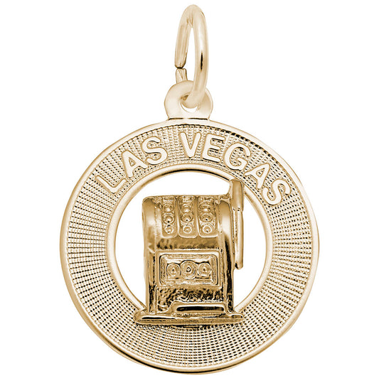Las Vegas Slot Machine Ring Charm - Travel Souvenir Jewelry 4414