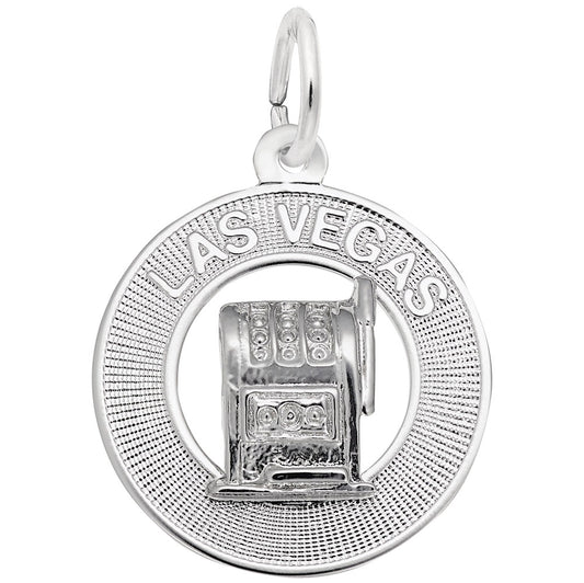 Las Vegas Slot Machine Ring Charm - Travel Souvenir Jewelry 4414