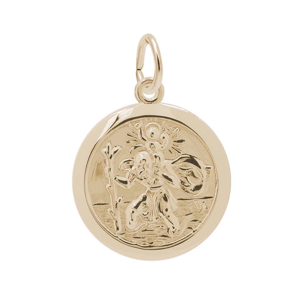 St. Christopher Disc Charm for Faith and Protection - Rembrandt 4435