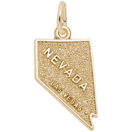 Las Vegas Nevada Map Charm - Travel Souvenir Jewelry Gift 4448
