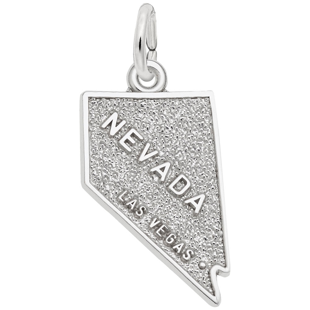Las Vegas Nevada Map Charm - Travel Souvenir Jewelry Gift 4448
