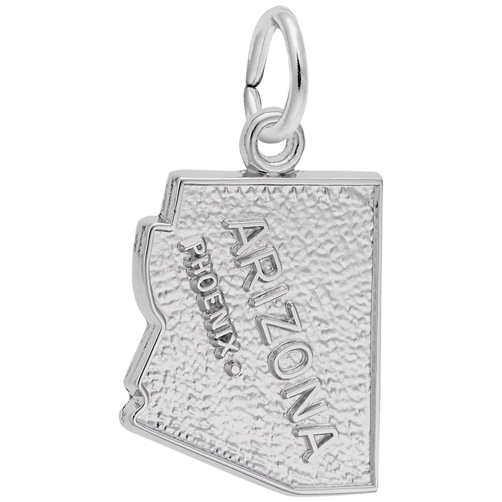 Phoenix Arizona Map Charm - Travel Souvenir Jewelry for Adventurers 4454