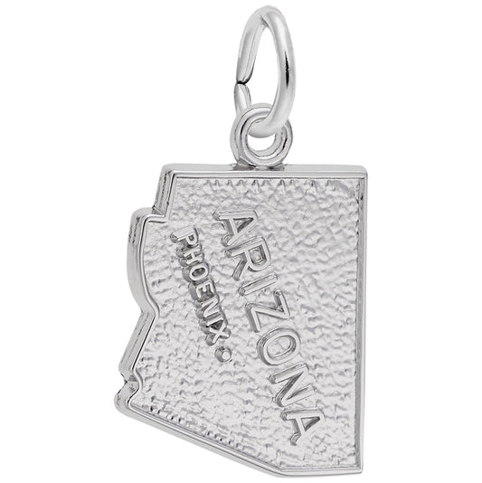 Phoenix Arizona Map Charm - Travel Souvenir Jewelry for Adventurers 4454