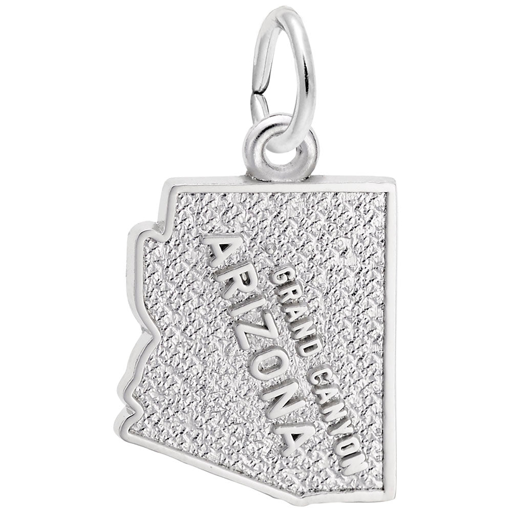 Grand Canyon Arizona Map Charm - Travel Souvenir Jewelry Gift 4456