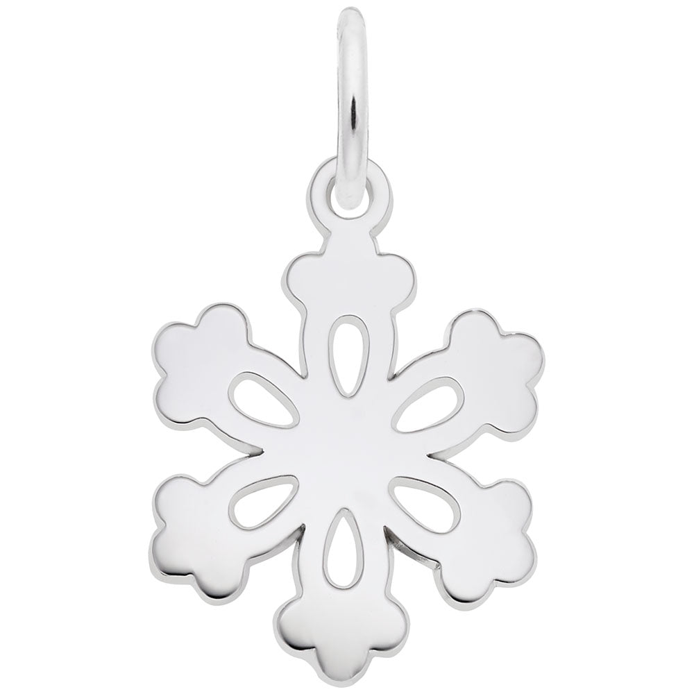 Stellar Plate Snowflake Charm - Winter Jewelry for Seasonal Style 4484