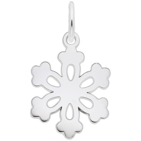 Stellar Plate Snowflake Charm - Winter Jewelry for Seasonal Style 4484