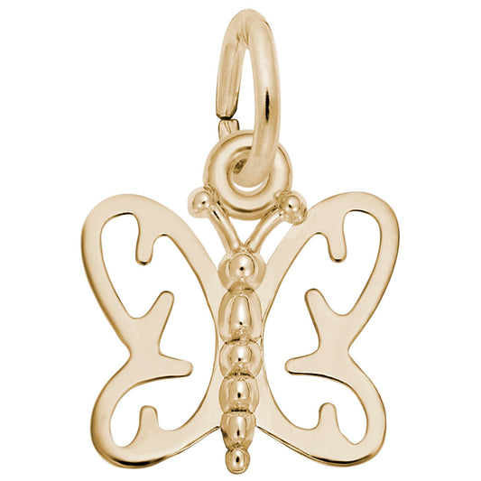 Delicate Small Butterfly Charm for Jewelry - Insect-Inspired Design 4501