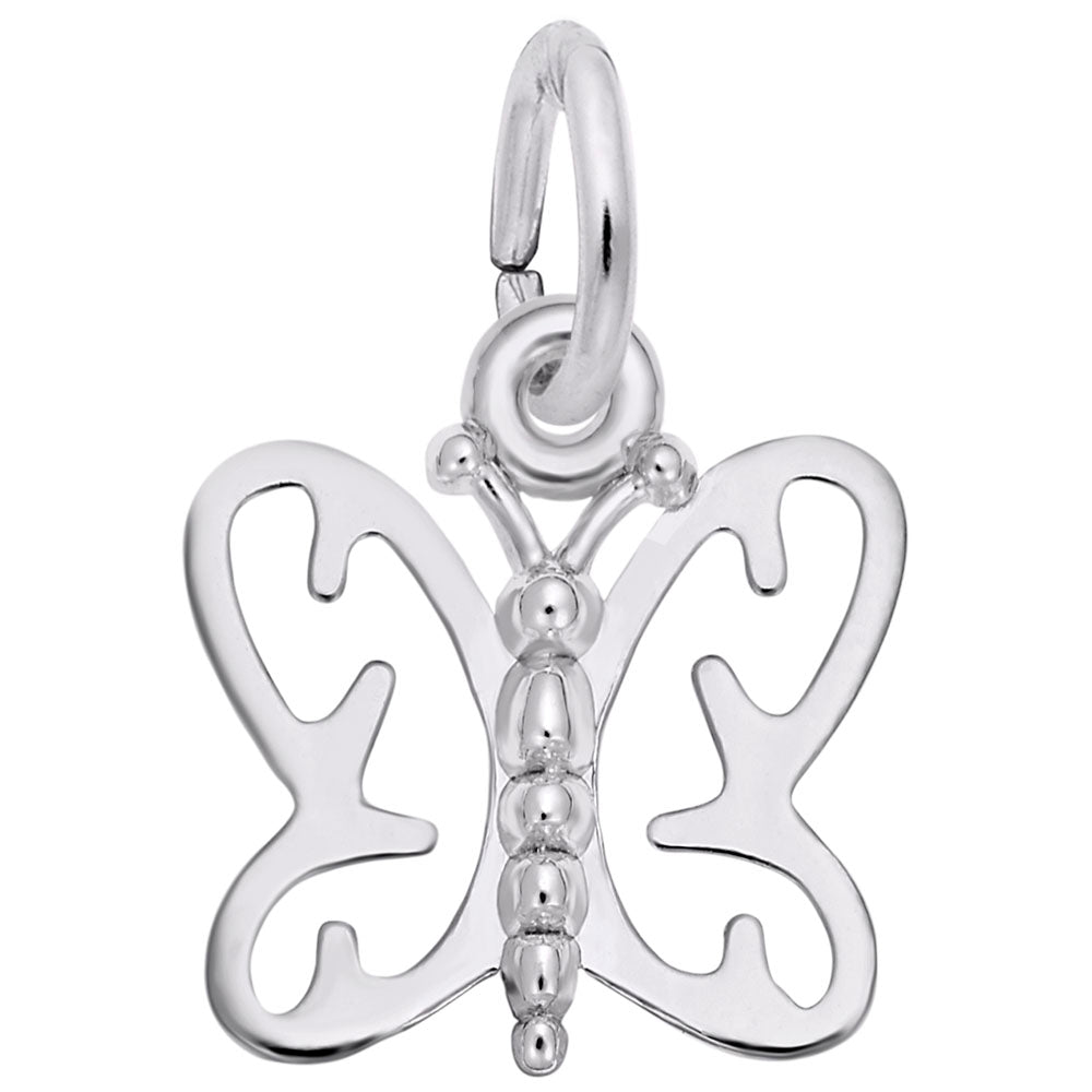 Delicate Small Butterfly Charm for Jewelry - Insect-Inspired Design 4501
