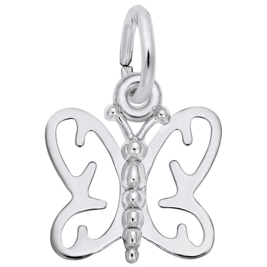 Delicate Small Butterfly Charm for Jewelry - Insect-Inspired Design 4501