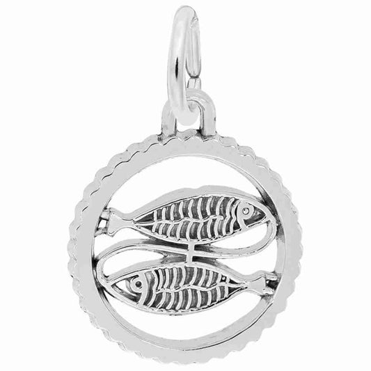 Pisces Zodiac Charm for Birthday Celebrations - Rembrandt Charms 4542