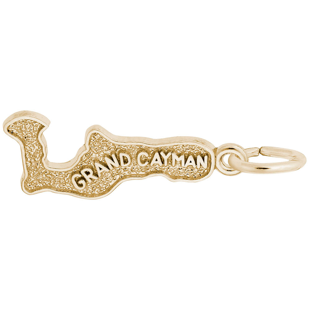 Grand Cayman Map Charm - Travel Jewelry for Island Lovers 4577