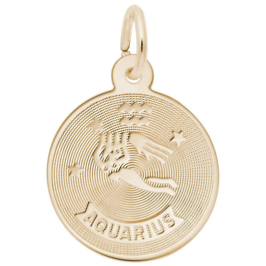 Astrological Aquarius Charm for Birthday Celebrations & Gifts 4581