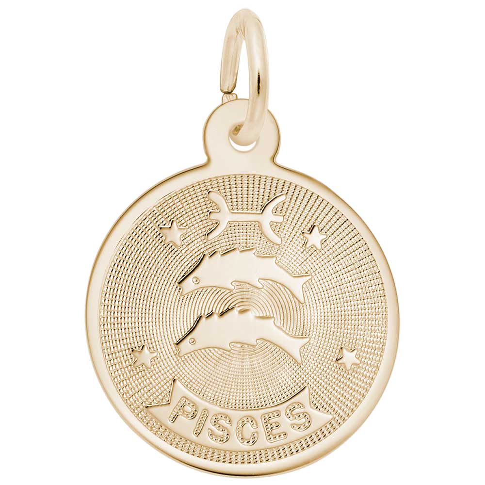 Pisces Zodiac Charm for Birthday Celebrations - Rembrandt Charms 4582