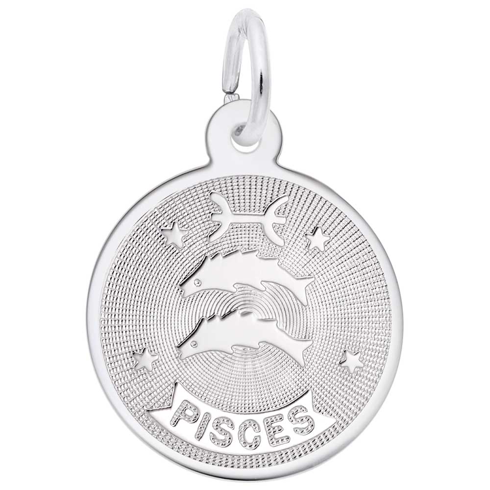 Pisces Zodiac Charm for Birthday Celebrations - Rembrandt Charms 4582