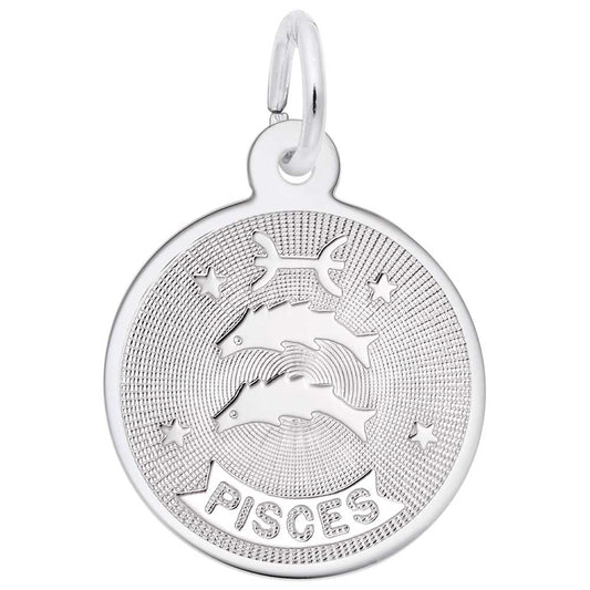 Pisces Zodiac Charm for Birthday Celebrations - Rembrandt Charms 4582