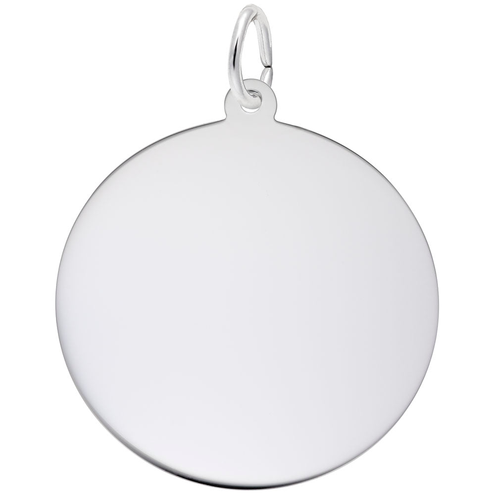 Extra Large Disc Charm for Personalized Jewelry - Rembrandt Charms 4603
