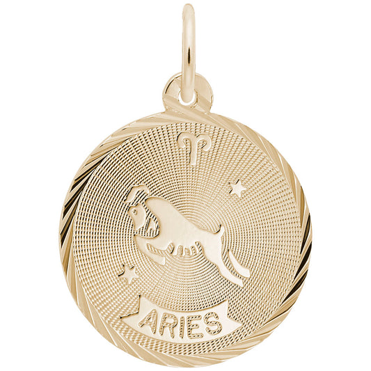 Aries Constellation Disc Charm - Zodiac Jewelry for Astrology Lovers 4653