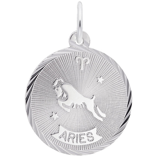 Aries Constellation Disc Charm - Zodiac Jewelry for Astrology Lovers 4653