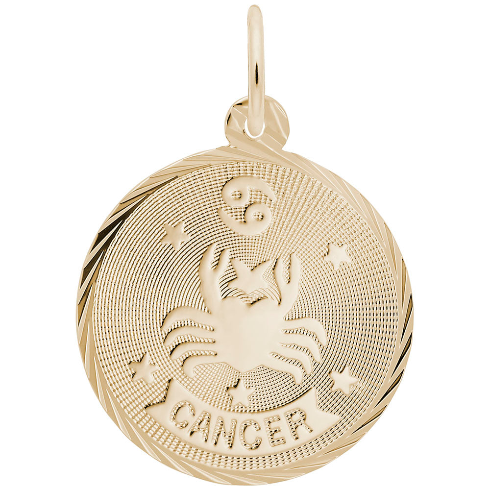 Cancer Constellation Disc Charm - Zodiac Jewelry for Astrology Lovers 4656