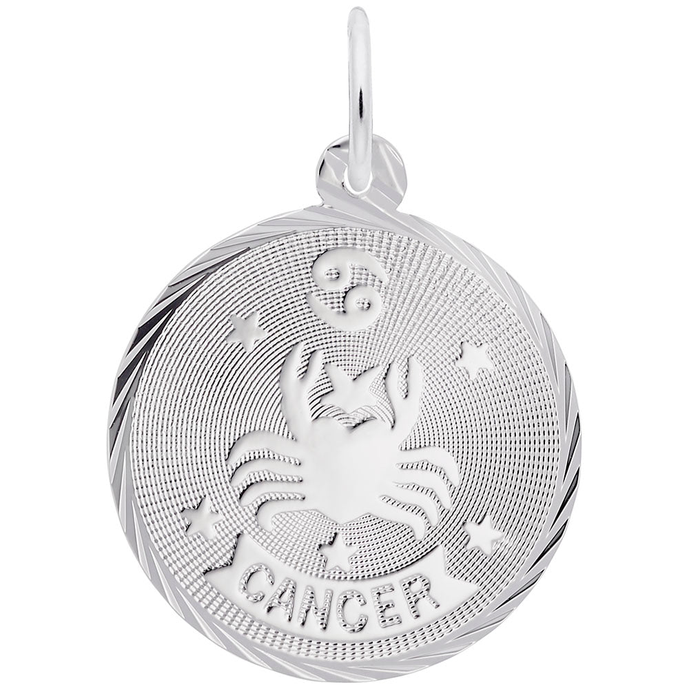 Cancer Constellation Disc Charm - Zodiac Jewelry for Astrology Lovers 4656