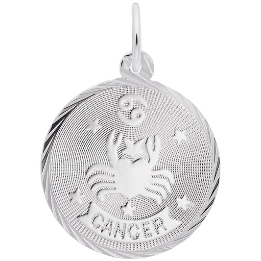 Cancer Constellation Disc Charm - Zodiac Jewelry for Astrology Lovers 4656
