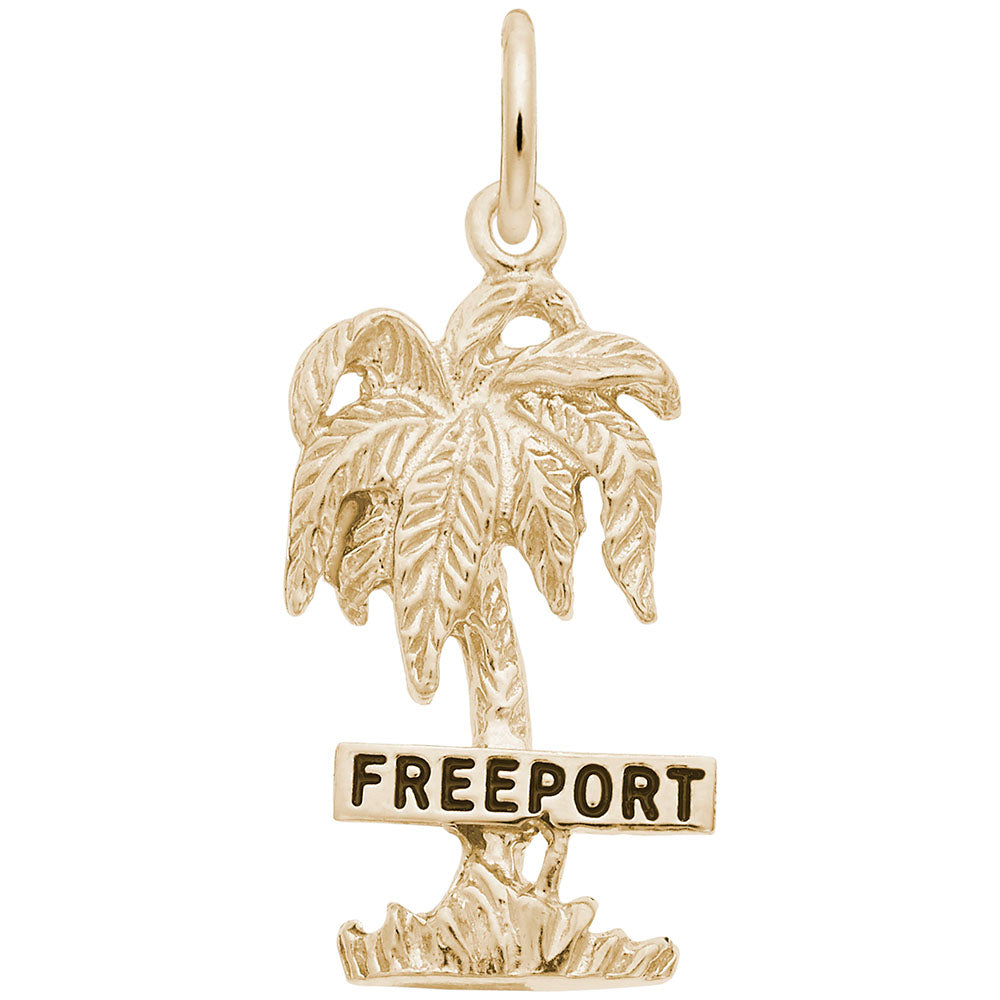 Freeport Palm Tree Charm - Nautical Jewelry for Beach Lovers 4667