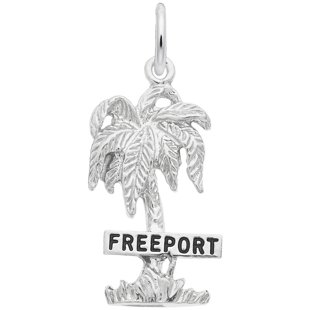 Freeport Palm Tree Charm - Nautical Jewelry for Beach Lovers 4667