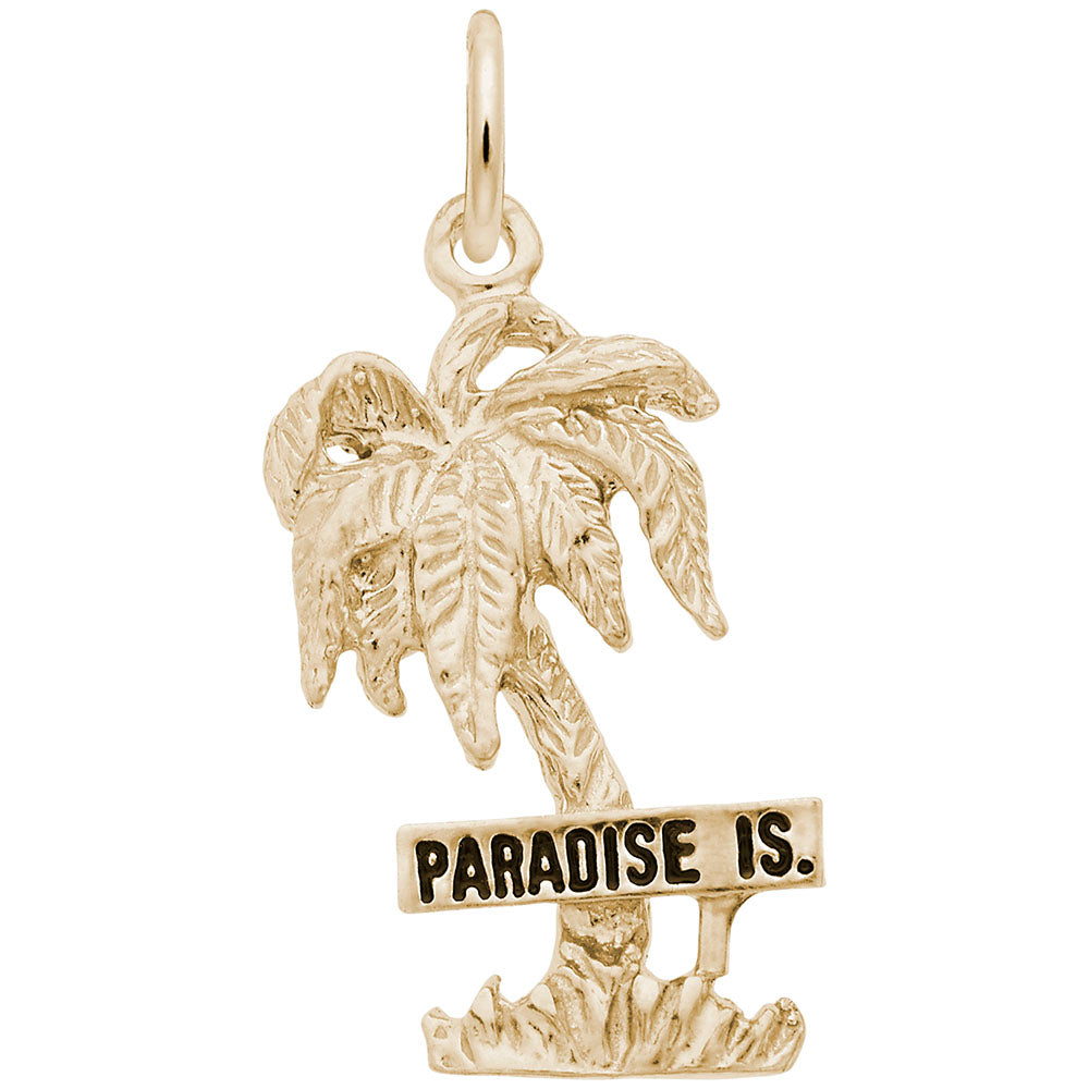 Paradise Island Palm Tree Charm for Travel Lovers - Rembrandt 4669
