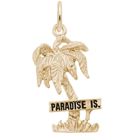 Paradise Island Palm Tree Charm for Travel Lovers - Rembrandt 4669
