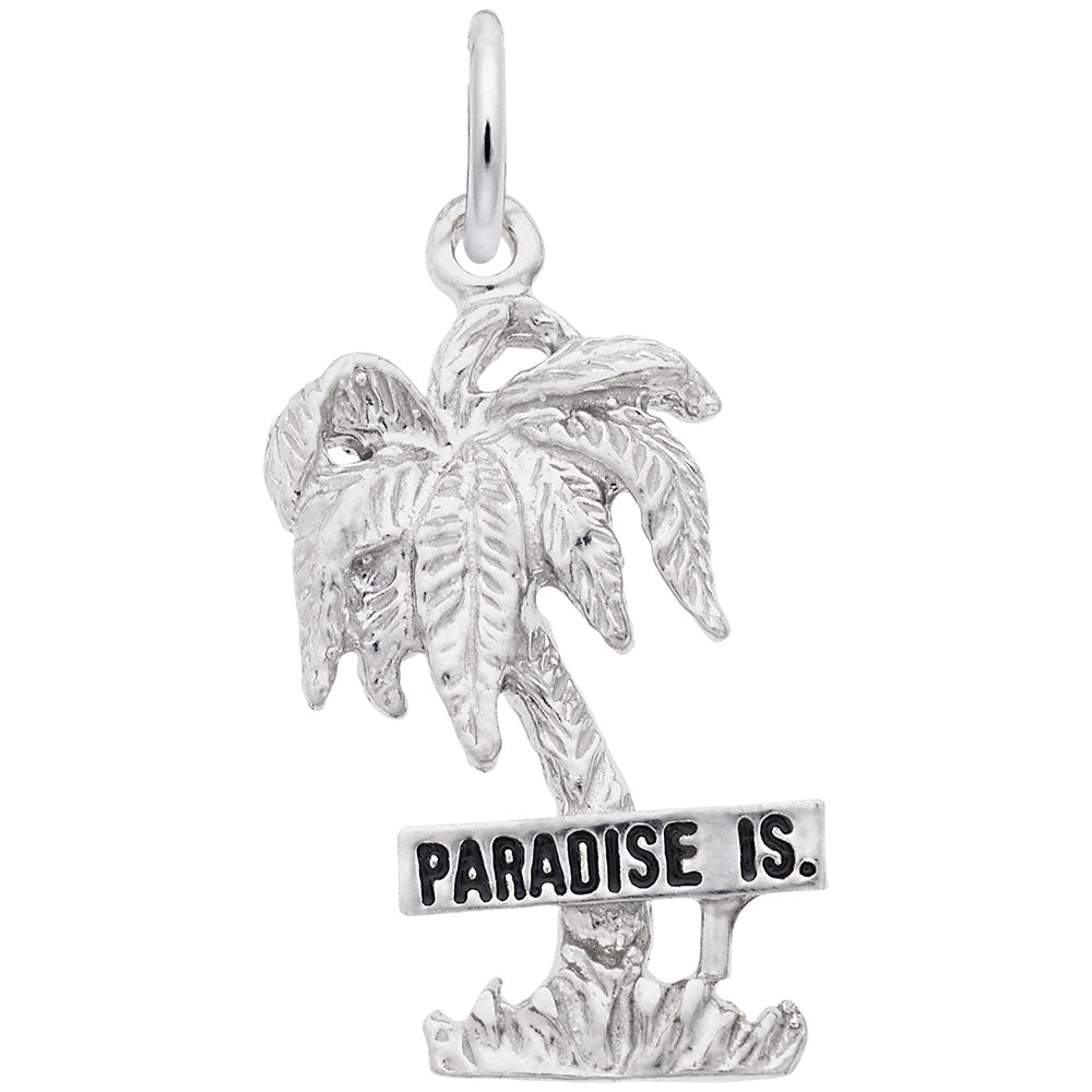Paradise Island Palm Tree Charm for Travel Lovers - Rembrandt 4669