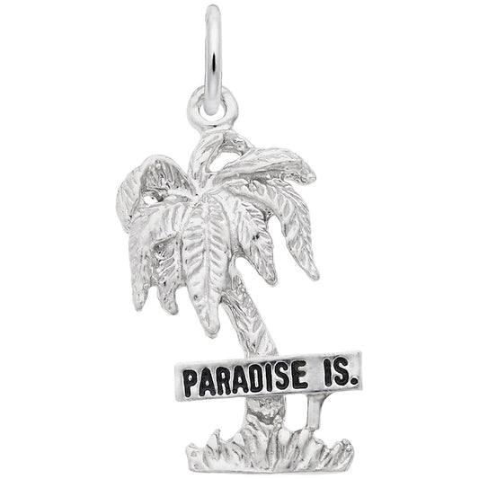 Paradise Island Palm Tree Charm for Travel Lovers - Rembrandt 4669
