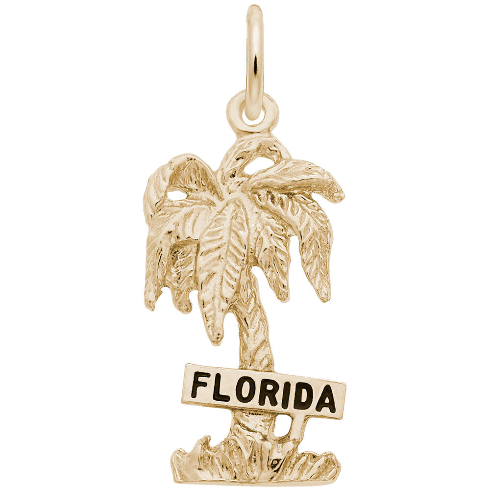 Florida Palm Tree Charm - Nautical Jewelry for Beach Lovers 4674