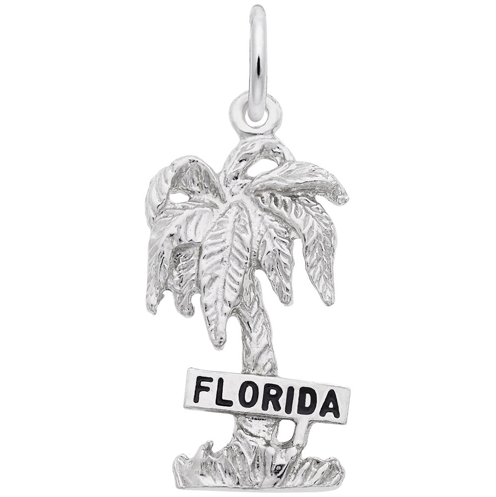 Florida Palm Tree Charm - Nautical Jewelry for Beach Lovers 4674