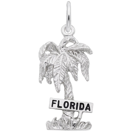 Florida Palm Tree Charm - Nautical Jewelry for Beach Lovers 4674