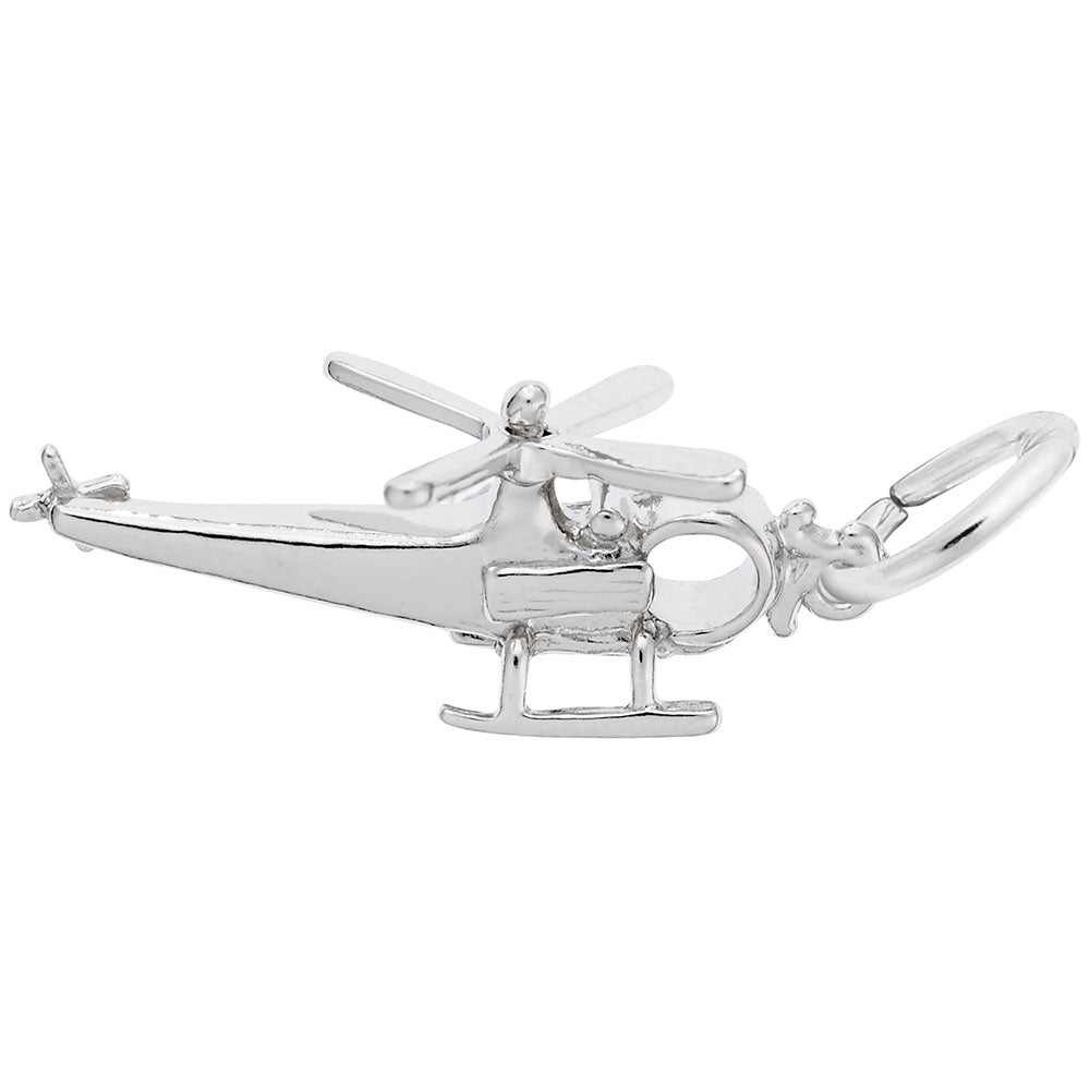 High-Quality Helicopter Charm for Jewelry & Craft Projects 4675