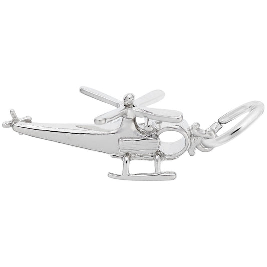 High-Quality Helicopter Charm for Jewelry & Craft Projects 4675