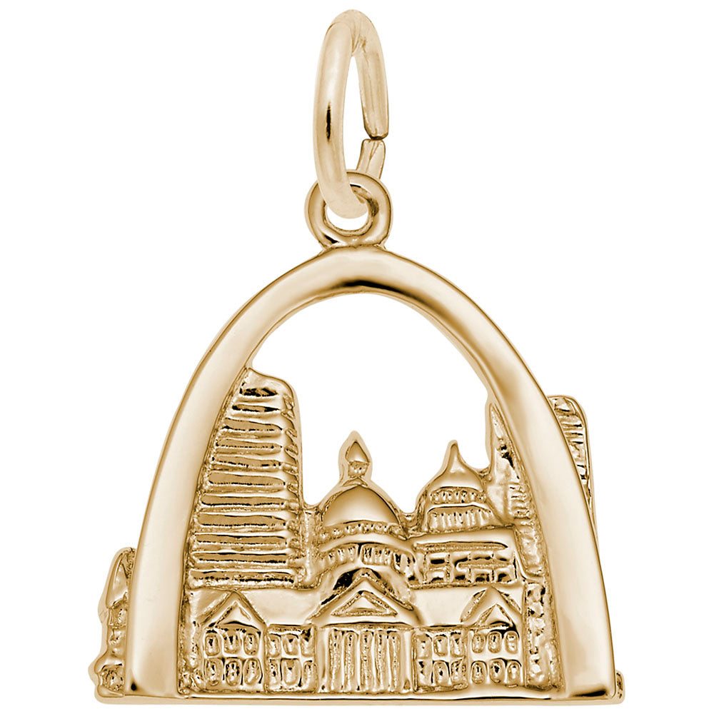 St. Louis Skyline Charm - Travel Souvenir Jewelry for Collectors 4699