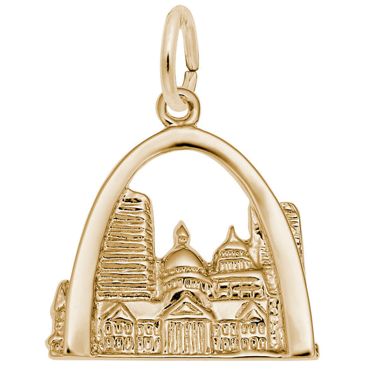 St. Louis Skyline Charm - Travel Souvenir Jewelry for Collectors 4699